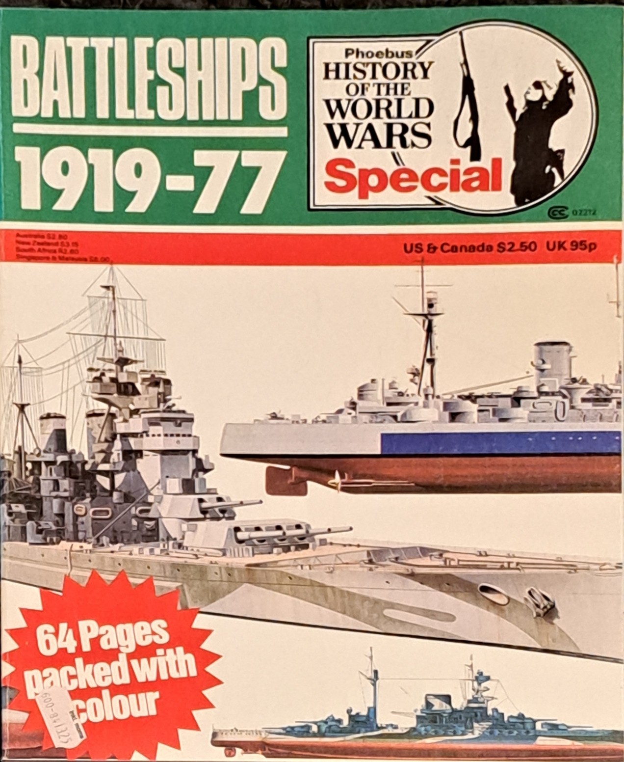 Battleships 1919-1977 - Purnells History of the World Wars Special