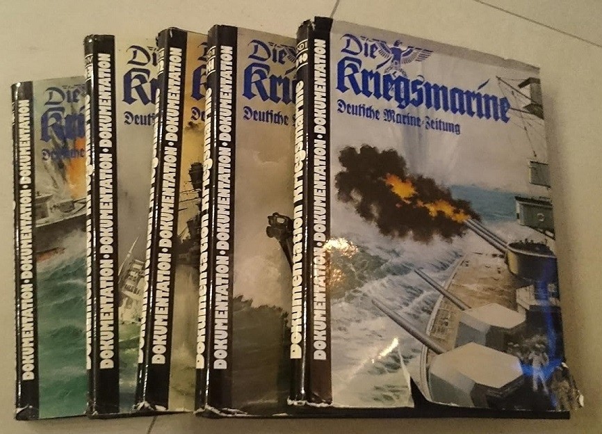 Die Kriegsmarine - Deutsche Marine-Zeitung. All issues in 5 books.