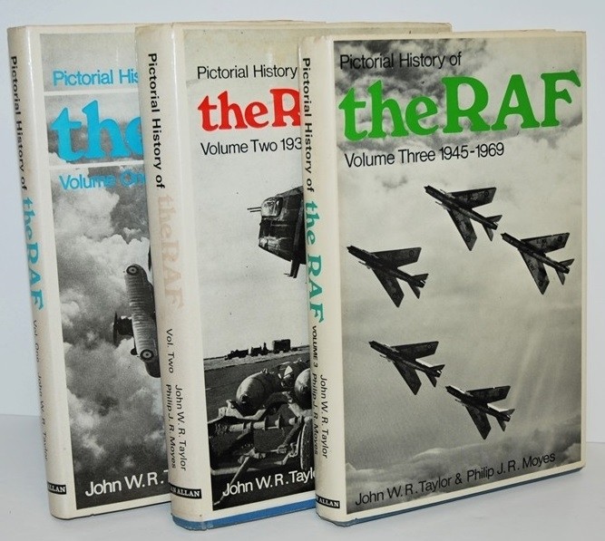 Pictorial history of the RAF. Volume 1-3.  NO DUST JACKET