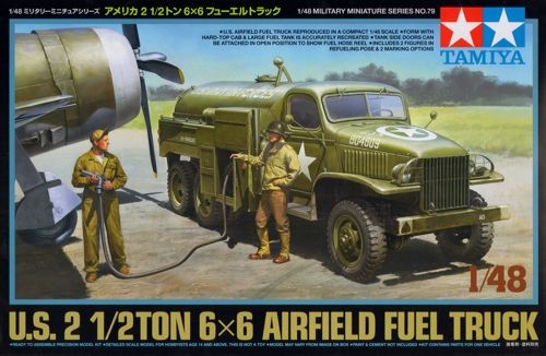 US 2,5 Ton 6x6 Airfield Fuel Truck w. 3 Figures