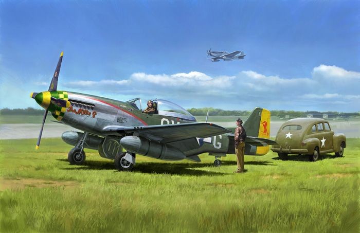 P-51D Mustang & US Army Staff Car