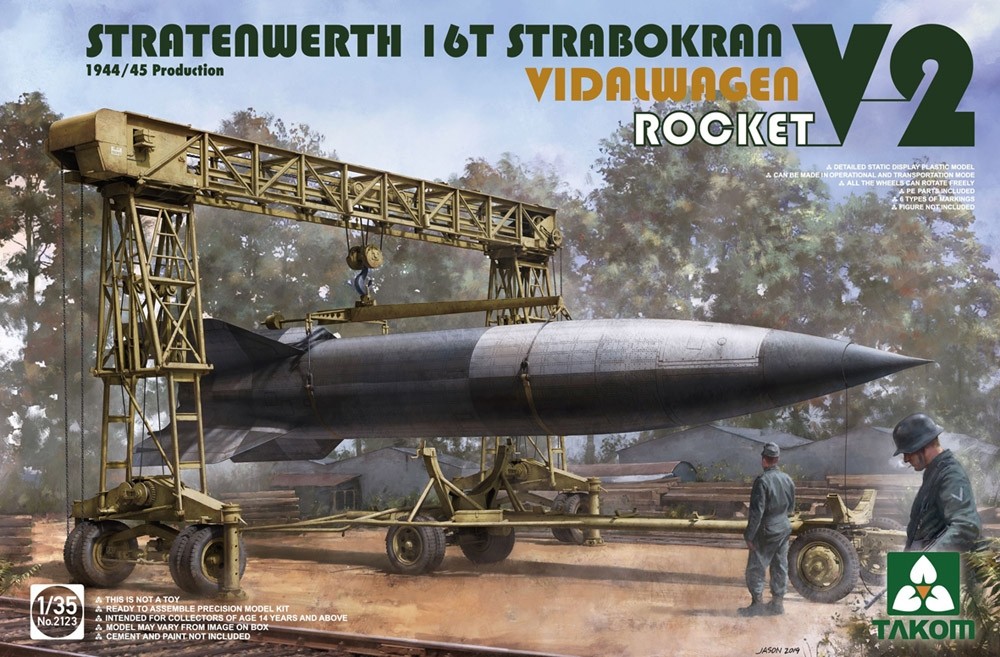 Stratenwerth 16t Strabokran 1944/45 Production w. V-2 Rocket & Vidalwagen