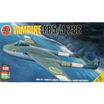 J28 Vampire Fb.5 J28B med svenska dekaler