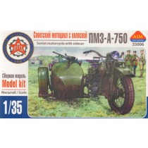 Russian PMZ-A-750 motorcycle w. sidecar 