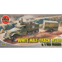 White Half-Track M3A1 + trailer