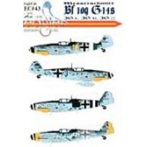 Bf109G-14, Yellow 10 JG77, Black 8 III/JG4, Blue 3 4/JG77, White 21 II/JG52