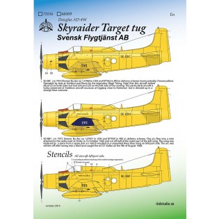 Skyraider Target Tug Svensk Flygtjänst AB NY UTGÅVA