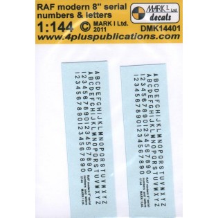 RAF modern 8 inch serial numbers & letters