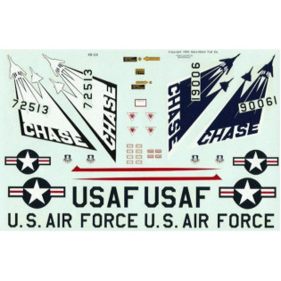 F-106A/B Chase planes for B-1 test program