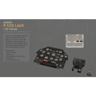 P-51D Mustang LööK (TAM 1/32) incl. colour seat belts