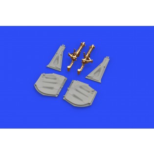 P-51D-5 Mustang undercarriage legs BRONZE (for Eduard kits)