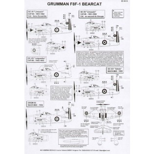 Grumman F8F-1 Bearcat (5 schemes)