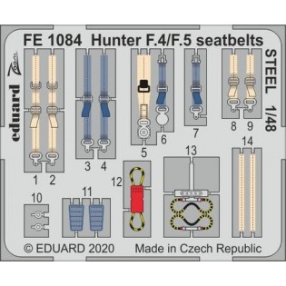 Hawker Hunter seat belts (Airfix)
