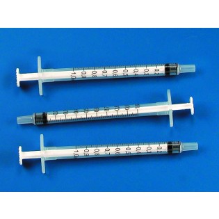 1 ml syringes x 3