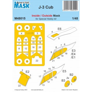 Piper J-3 Cub inside/outside paint mask (Special Hobby)