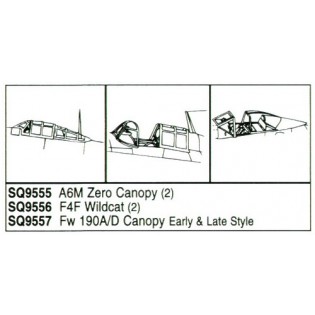 A6M Zero vacform canopy x 2 