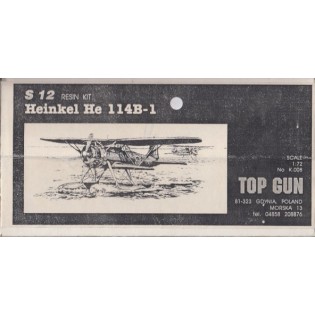 Heinkel He114 SwAF S12 NO BOX NO DECALS