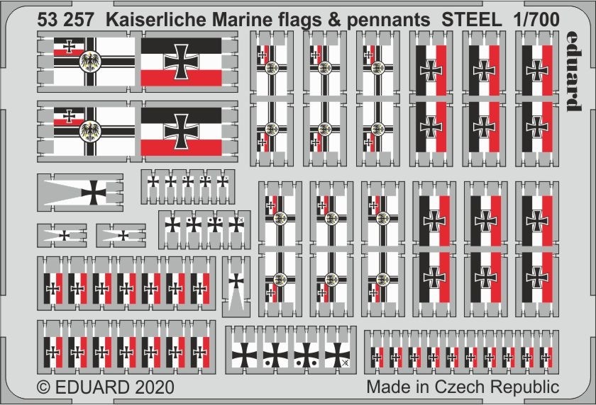 Kaiserlische Marine flags & pennants 1/700