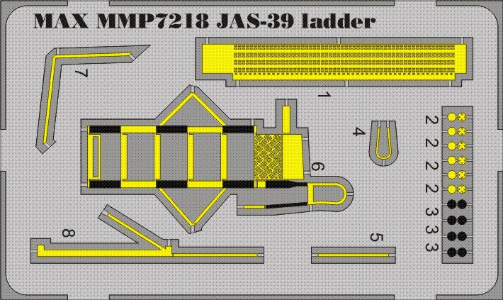 SAAB JAS39 Gripen boarding ladder PRE-PAINTED