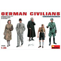 German Civilians. 5 figures