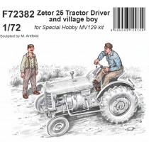Zetor 25 Tractor Driver and village boy 