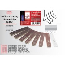 Softback sanding stick, full set of  8 (grit 220 till 4000)