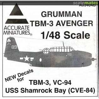 TBM-3 Avenger, VC-94 USS Shamrock Bay CVE84