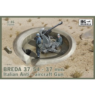 Breda 37/54 37mm Italian AA Gun incl. optional metal barrel