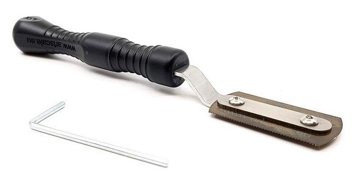 Razor saw holder, asymetric incl. 1 blade