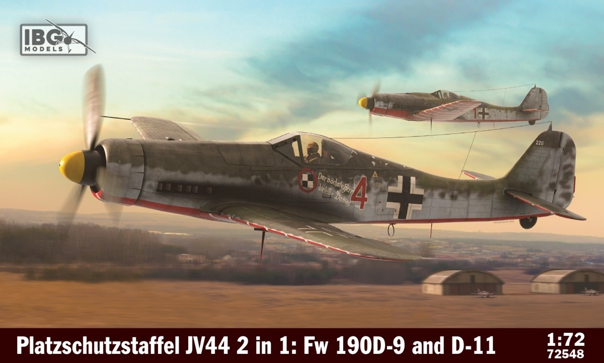 2 in 1: Platzschutzstaffel JV44, Fw190D-9 &Fw190D-11, Double kit
