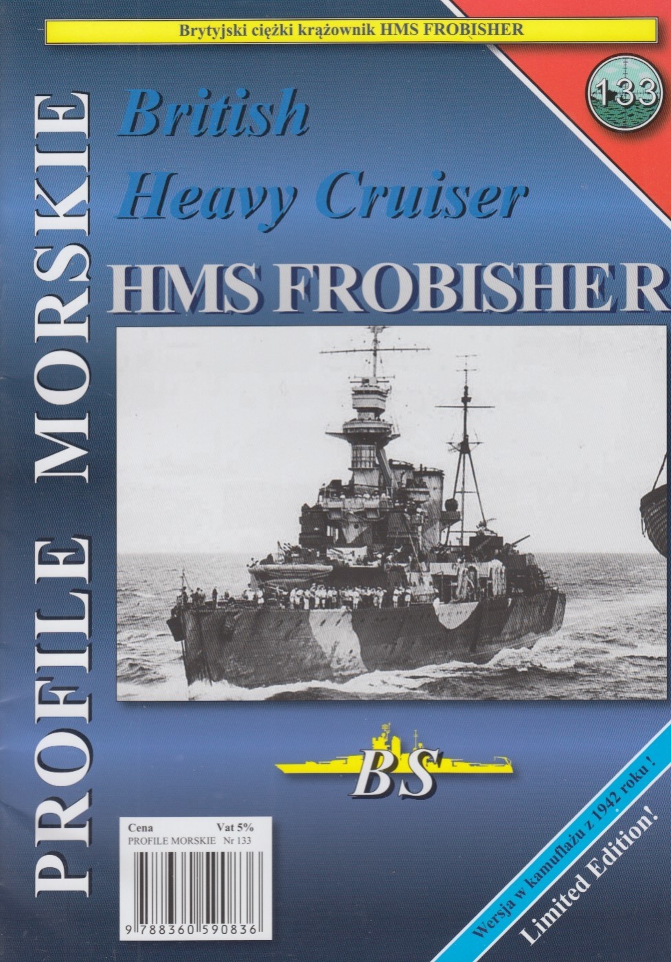 Heavy cruiser HMS FROBISHER