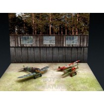 WWI Airfield Set with Bonus Backdrop