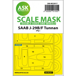 J29 Tunnan paint mask, double sided
