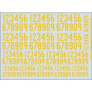 Yellow SwAF numbers 1936-62, narrow