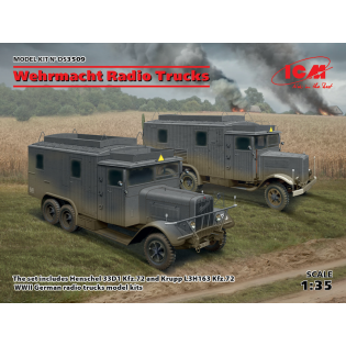Wehrmacht Radio Trucks x 2 (Henschel 33D1 Kfz.72, Krupp L3H163 Kfz.72)